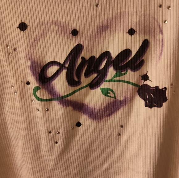 Airbrushed crop top, xl - Picture 2 of 3